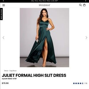 Windsor high slit dress